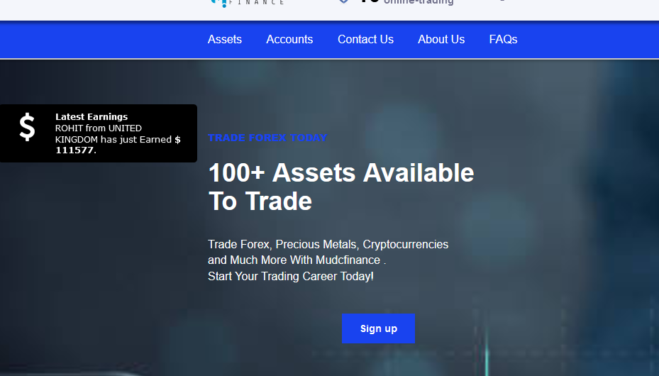 Mudcfinance – отзывы о работе брокера, мошенник