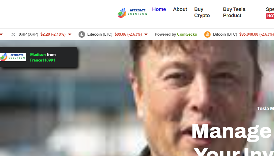 Apexgate Solution – отзывы о работе брокера, мошенник