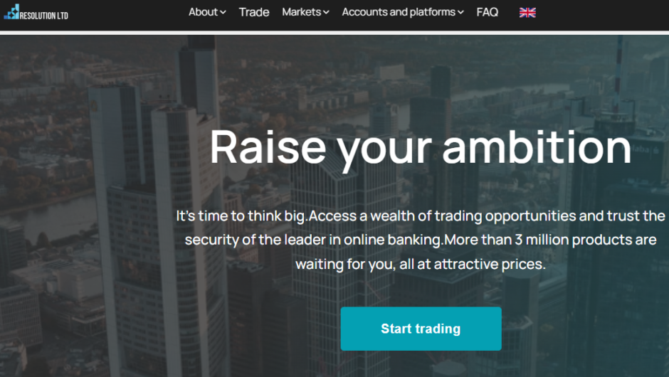 Resolution LTD – отзывы о брокере, как вернуть деньги, мошенник