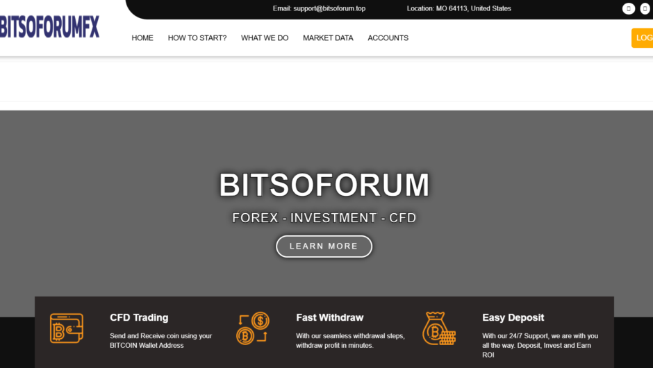 Bitsoforumfx — отзывы, как вернуть депозит, мошенники