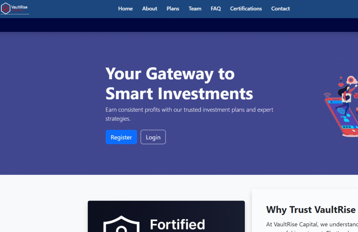 Брокер VaultRise Capital